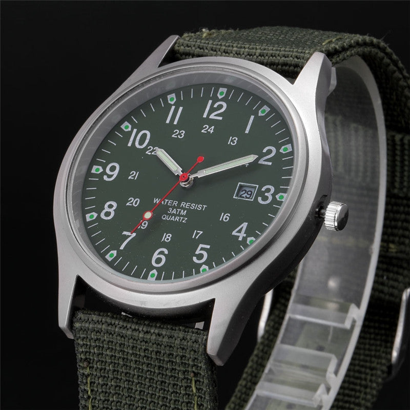Orologio militare in tessuto