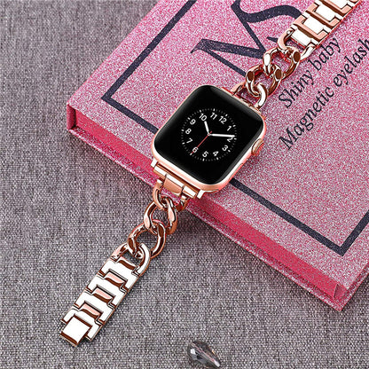 Cinturino orologio denim catena