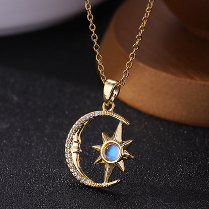 Collana stella luna ornamento