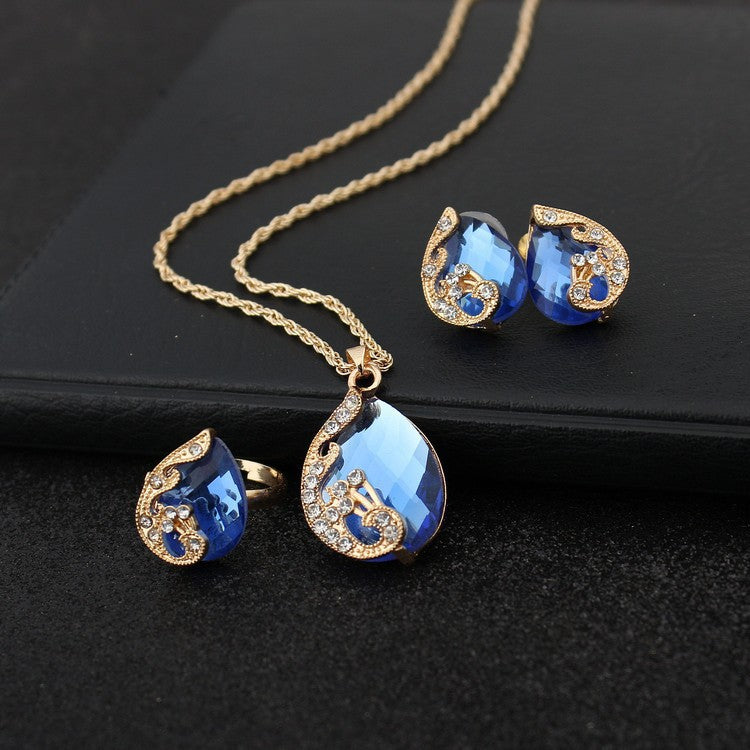 Parure geometrica gemme