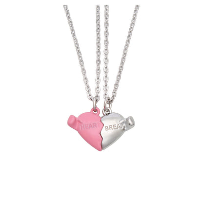 Collana ciondolo cuore magnetico