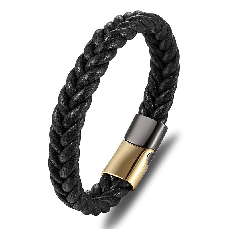Braccialetto pelle con fibbia