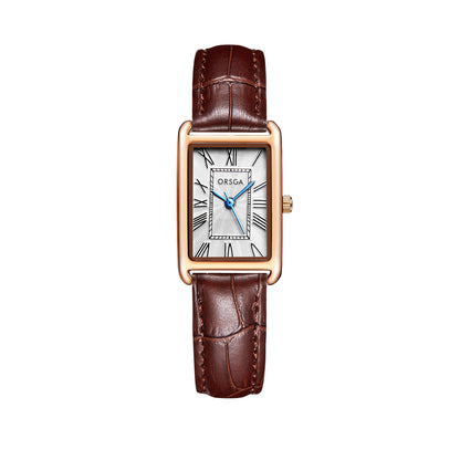 Orologio da donna quadrato acciaio