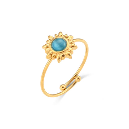 Anello Agata e Opale Vintage