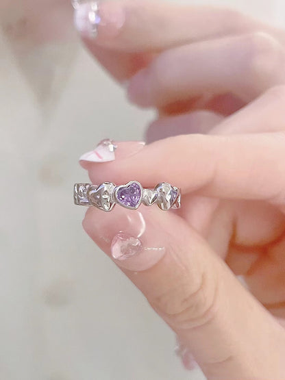 Anello floreale minimalista
