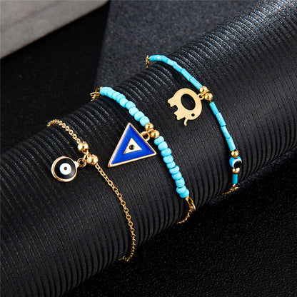 Cavigliera foglia diamante