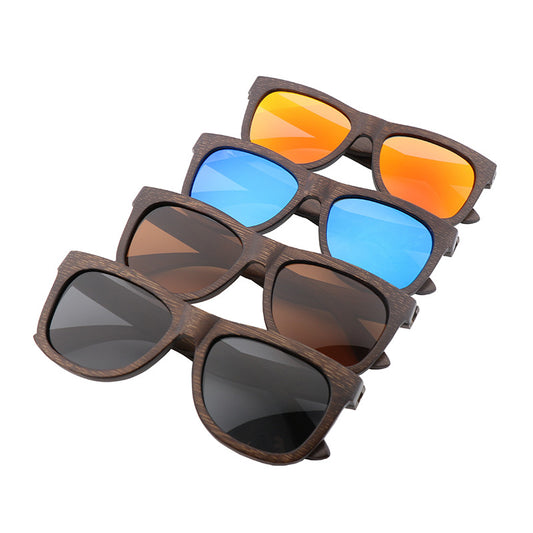 Occhiali da sole stile legno