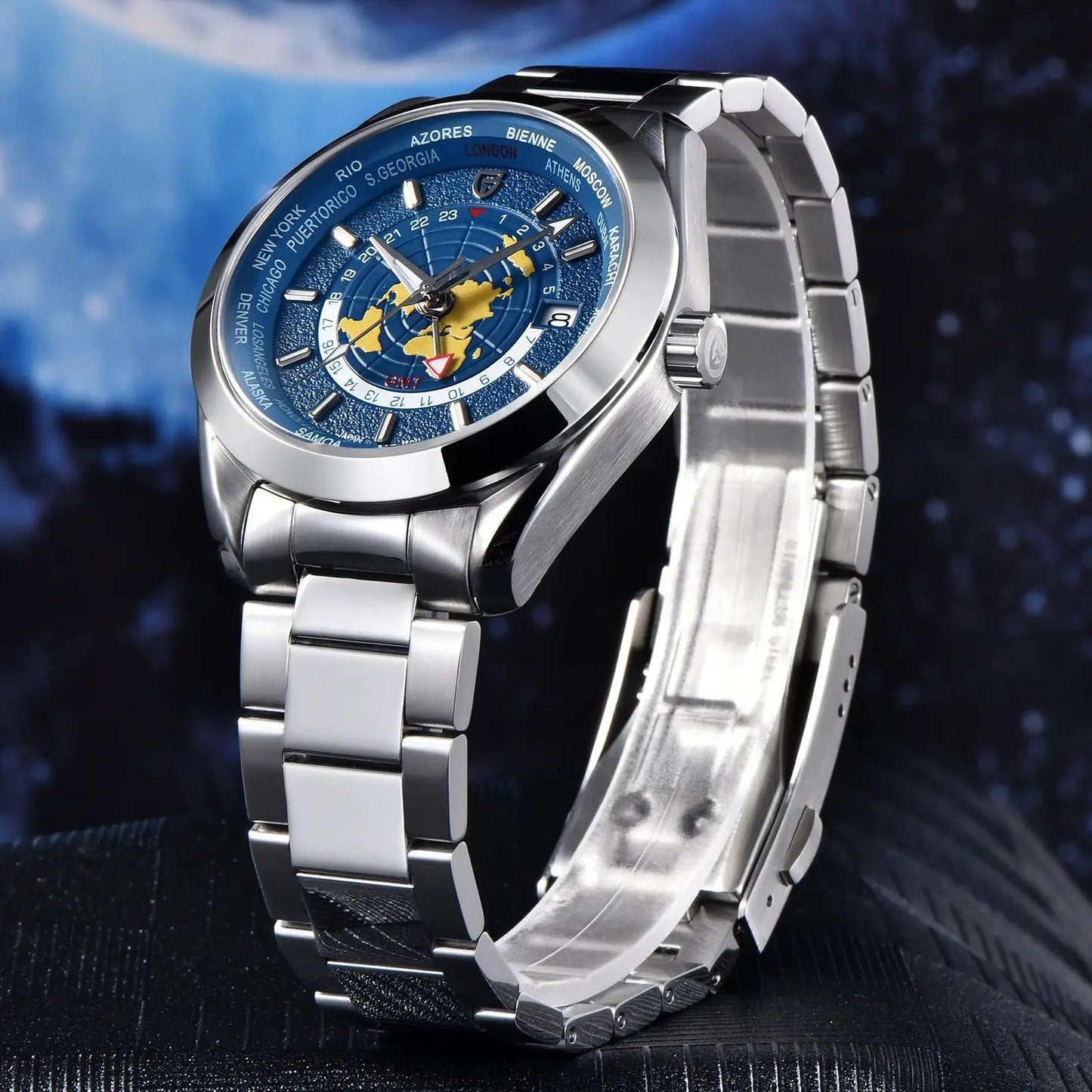 Orologio meccanico GMT