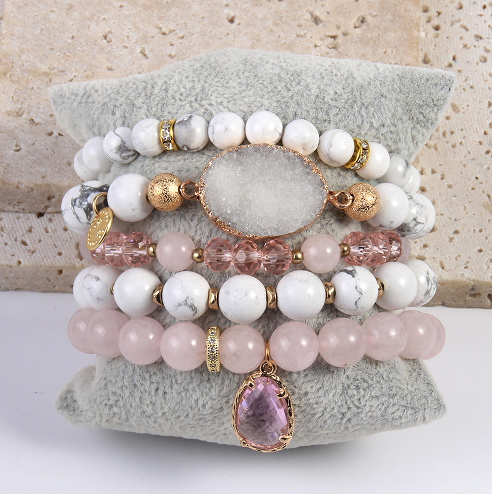 Bracciale cristalli rosa