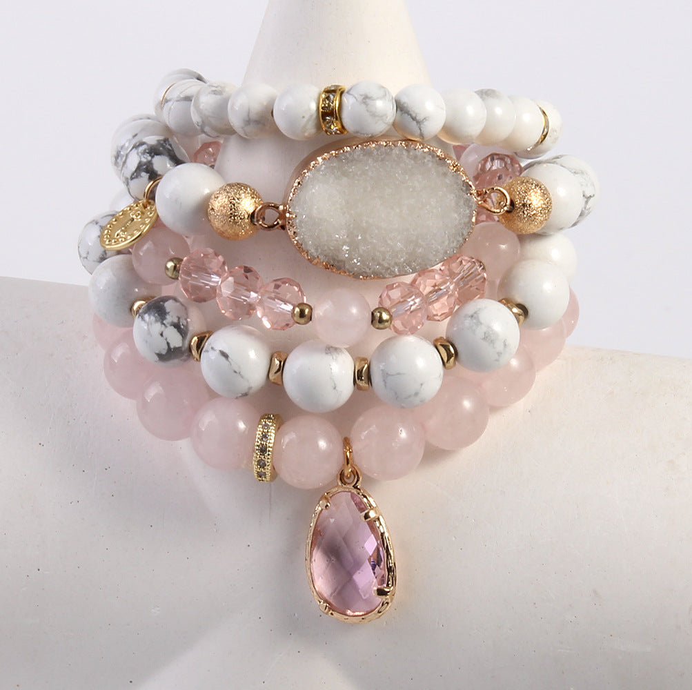 Bracciale cristalli rosa