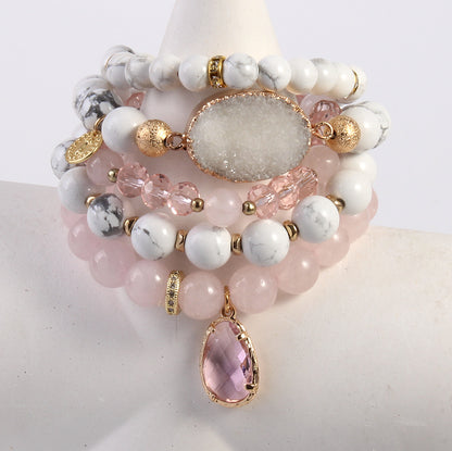 Bracciale cristalli rosa