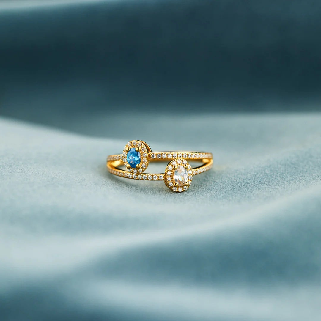 Anello uovo doppio strato
