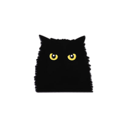 Spilla gatto nero cartoon