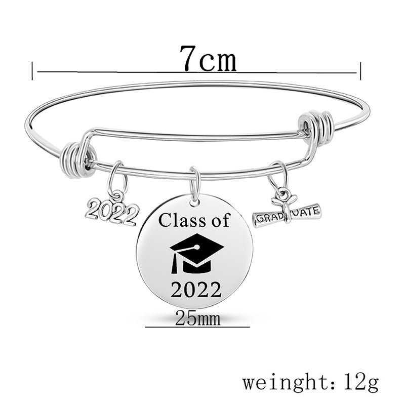 Braccialetto charm diploma regolabile