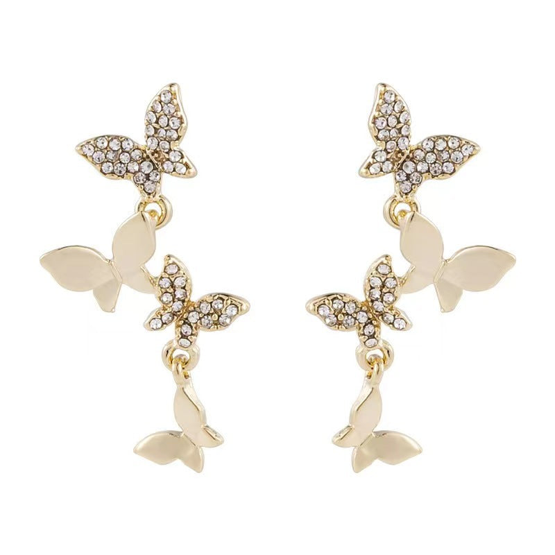 Orecchini farfalle rame