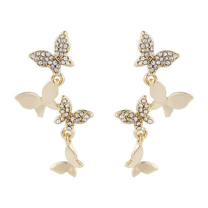 Orecchini farfalle rame