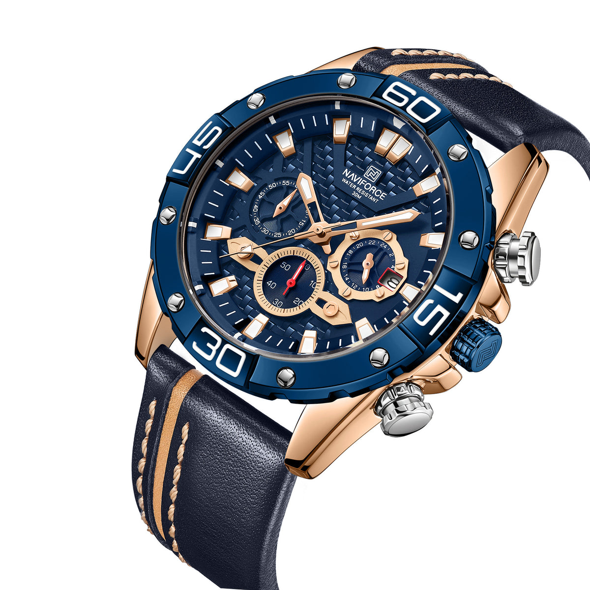Orologio uomo luminoso con lancette