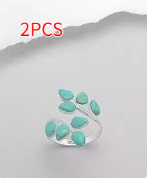 Anello agata otto foglie
