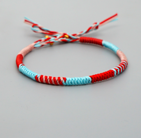 Bracciale natalizio corda
