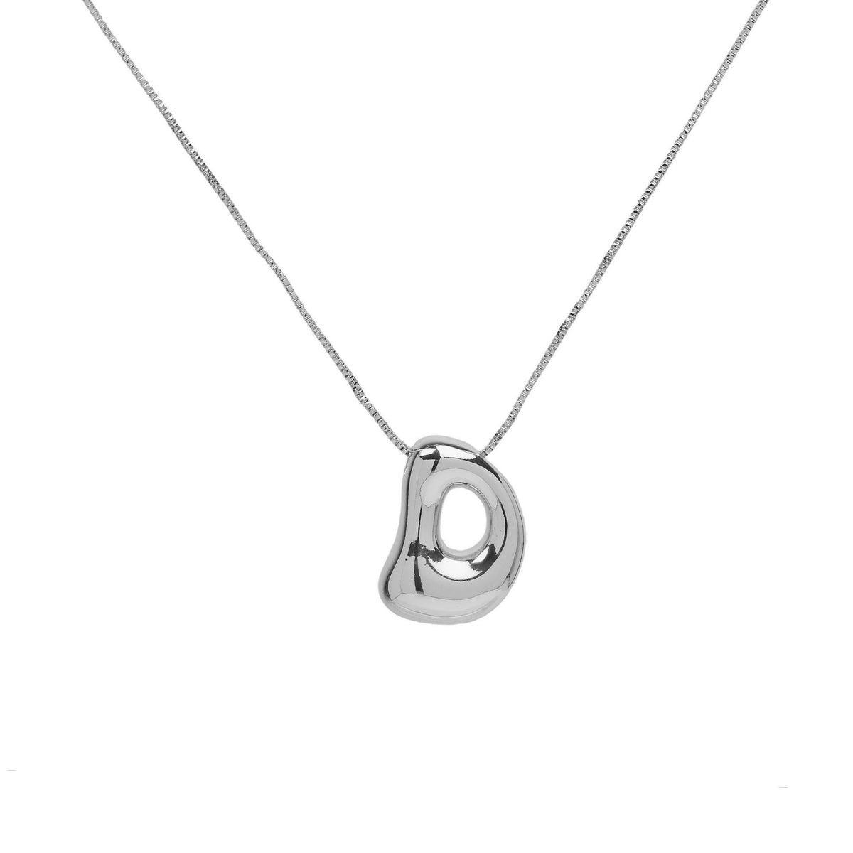 Collana lettera in ottone