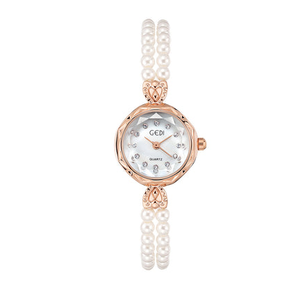 Orologio cinturino di perle