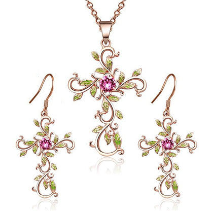 Set bijoux con croce
