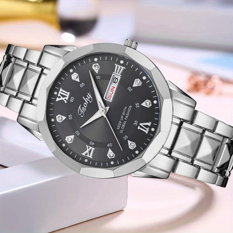 Orologio uomo calendario doppio