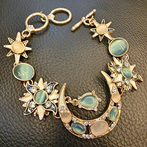 Anello sole e luna opale