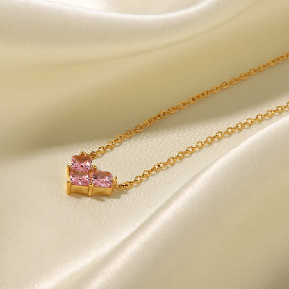 Collana acciaio titanio stile francese