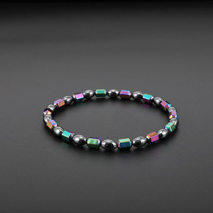 Cavigliera magnetica perle ovali