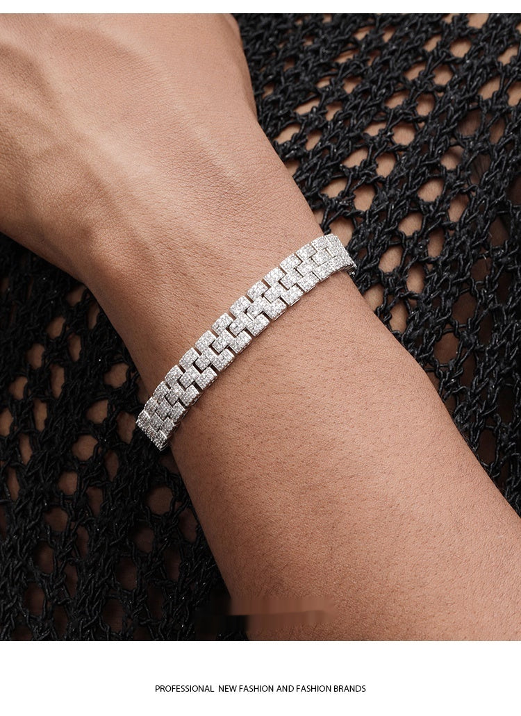 Braccialetto tennis platino diamanti