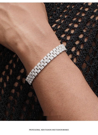 Braccialetto tennis platino diamanti