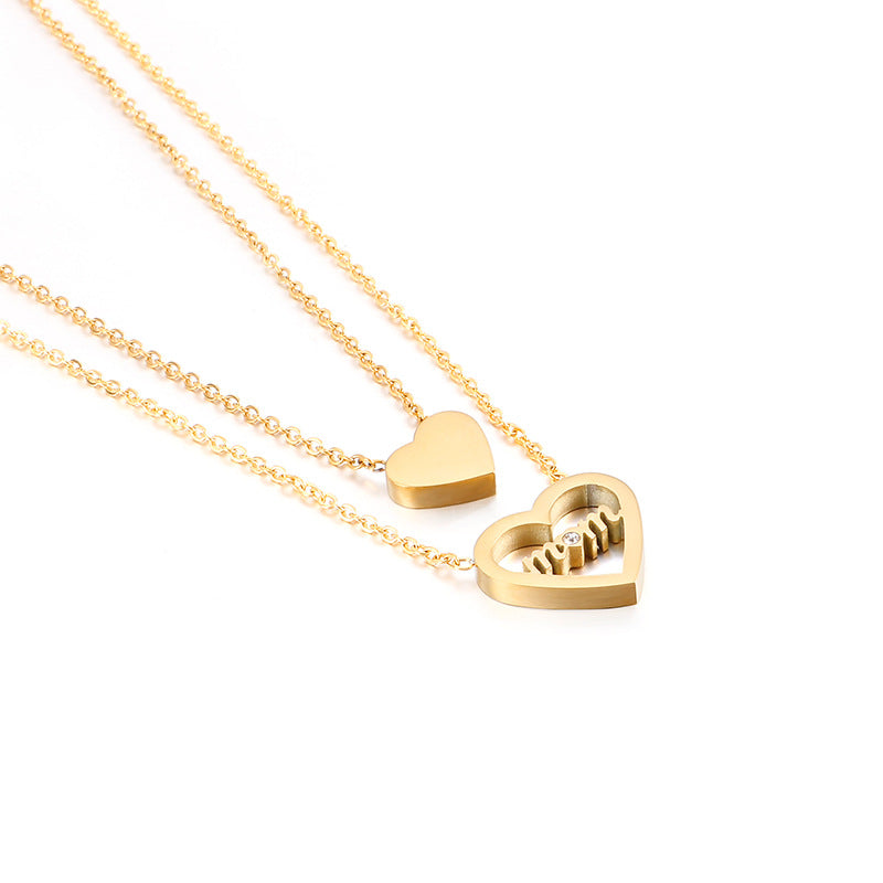 Collana charm cuore