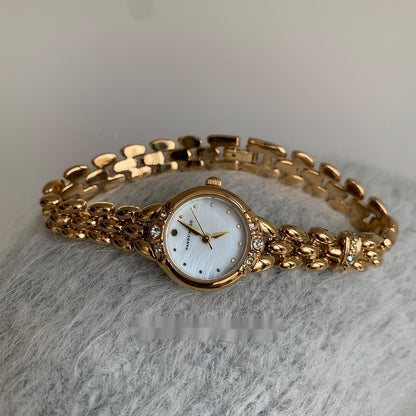 Orologio quarzo retrò strass