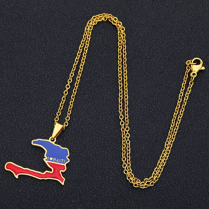 Collana acciaio effetto goccia