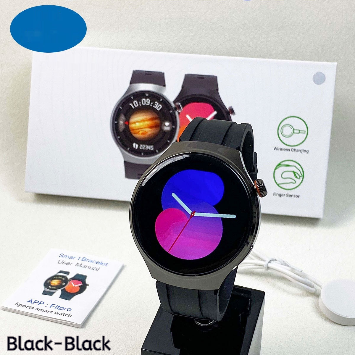 Smartwatch schermo rotondo sportivo