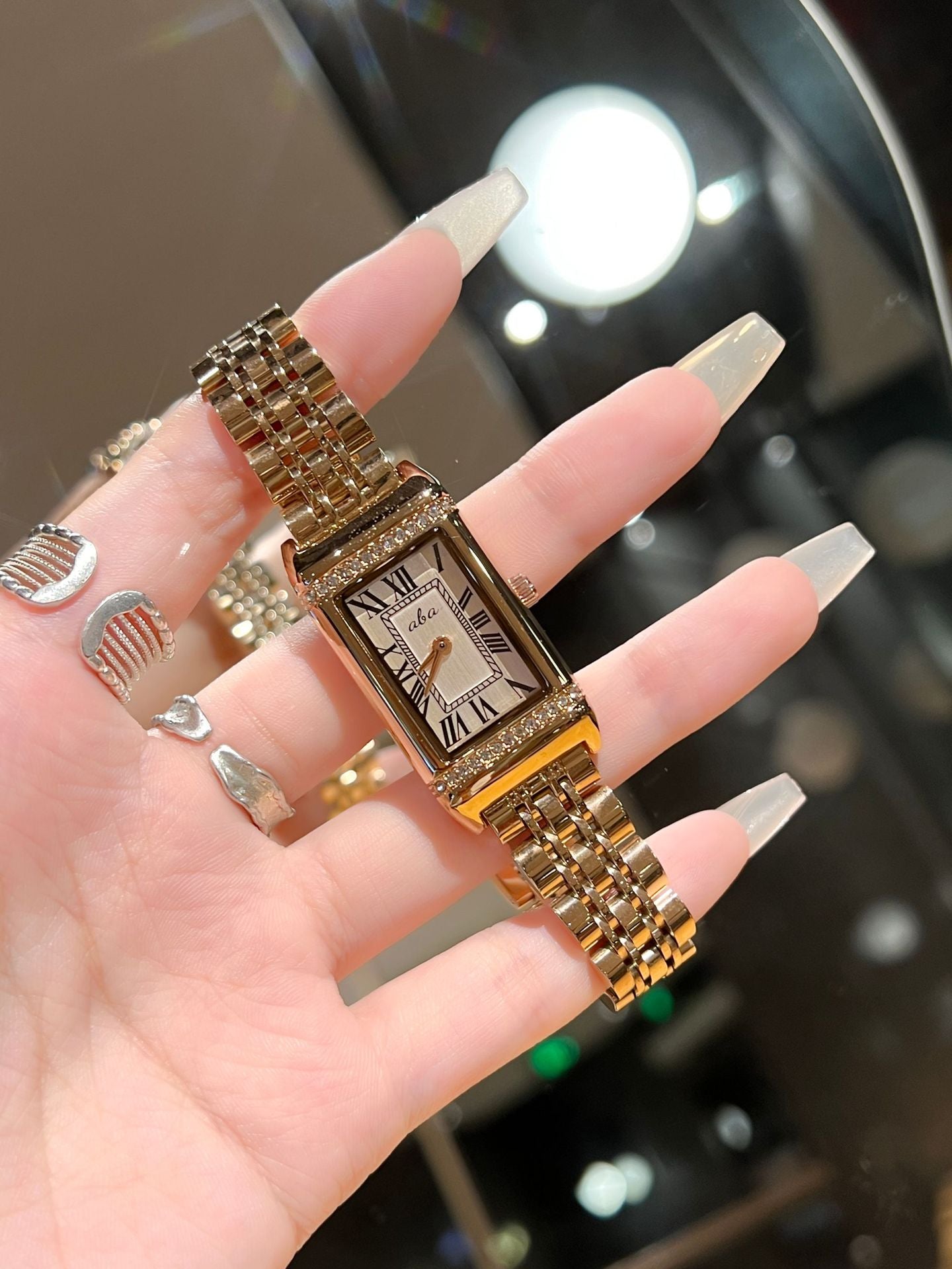 Orologio cinturino acciaio impermeabile