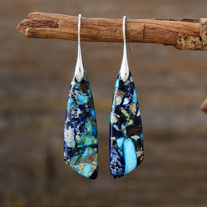 Orecchini boho pietra