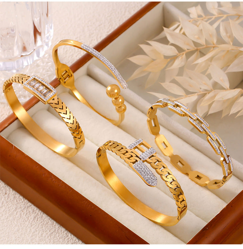 Bracciale titanio raffinato