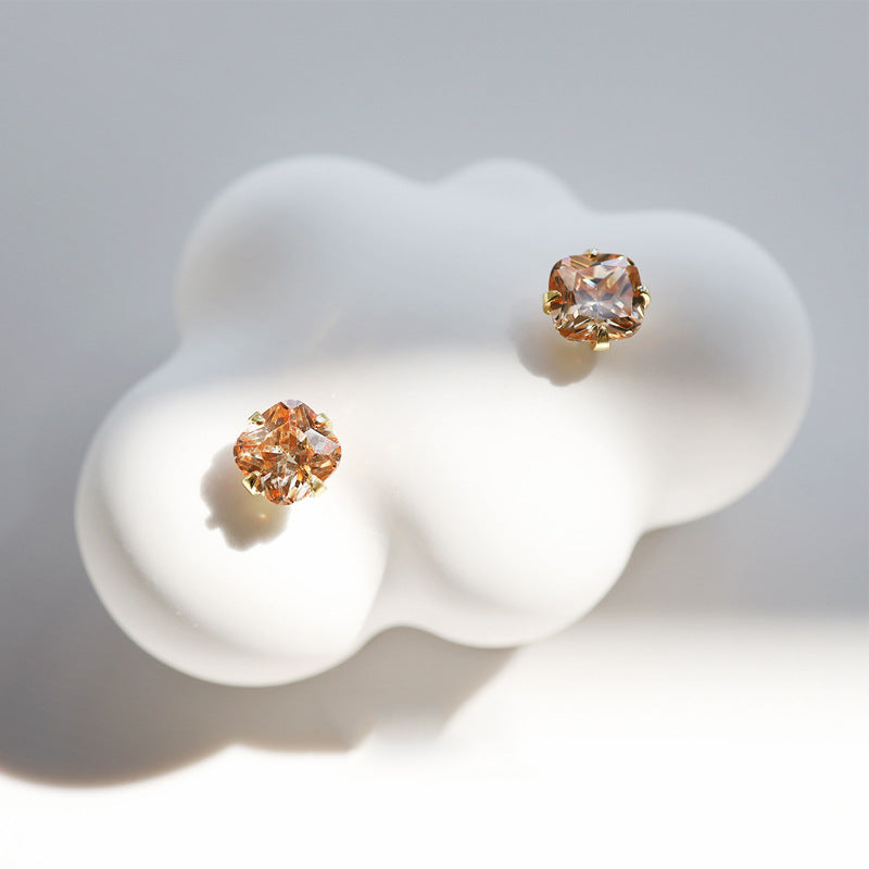 Orecchini citrino argento sterling