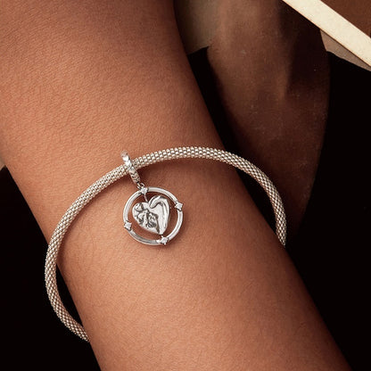 Collana tre cuori argento