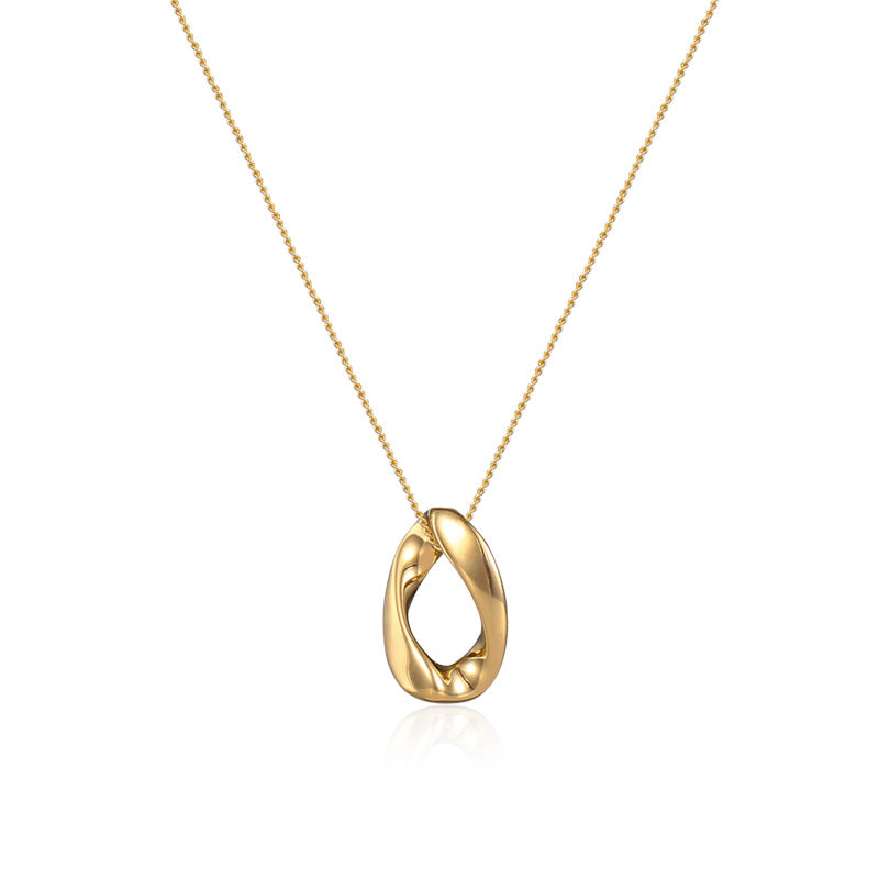 Collana titanio intrecciata donna