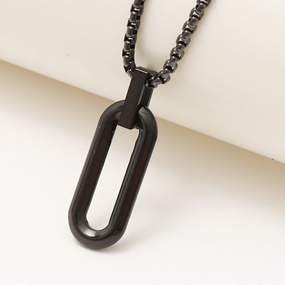 Collana titanio geometrica da uomo