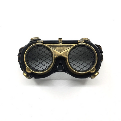 Occhiali steampunk rotondi industriali