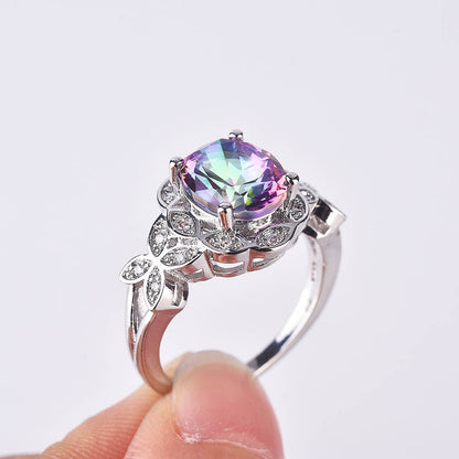 Anello farfalla multicolore