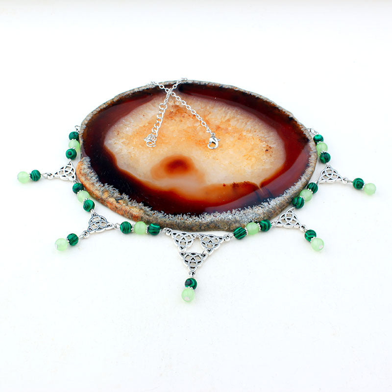 Collana nodo celtico pavone