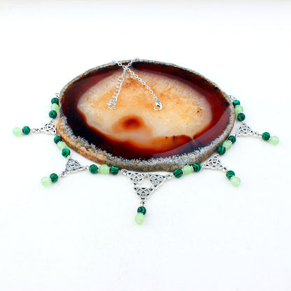 Collana nodo celtico pavone