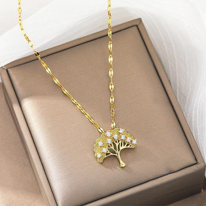 Collana Albero della Fortuna Zircone
