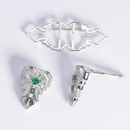 Spilla spinello verde
