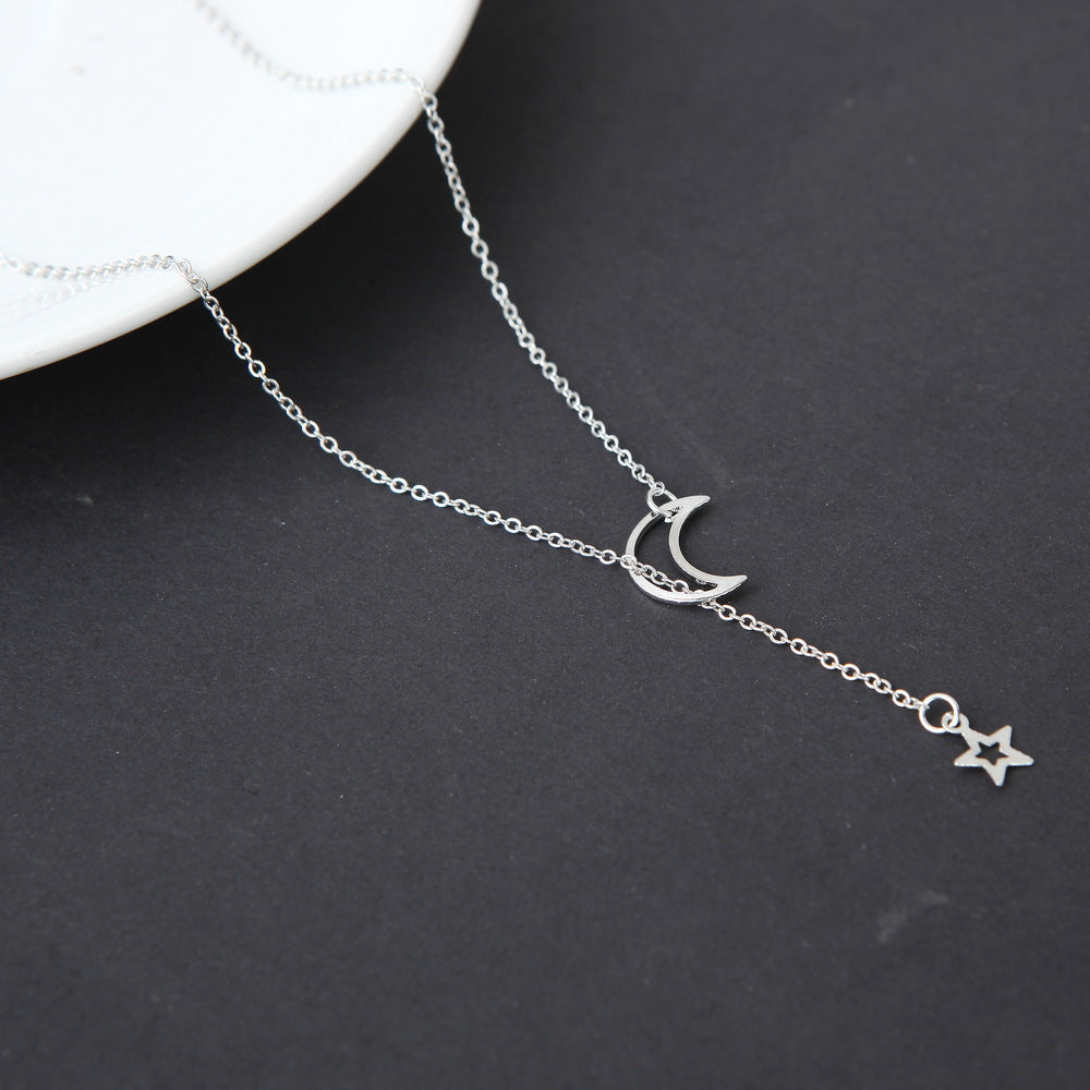 Collana Luna e Stelle corta